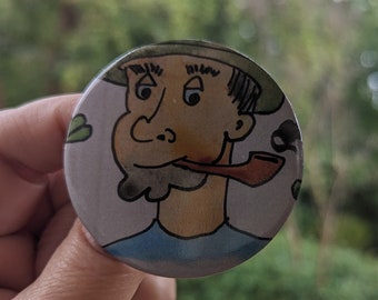 Botón redondo de duende