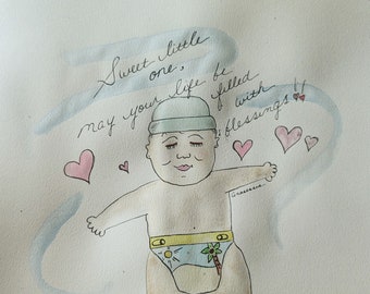 Tarjeta para bebé recién nacido