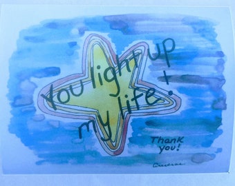 You Light Up My Life Sticker, Stern Sticker