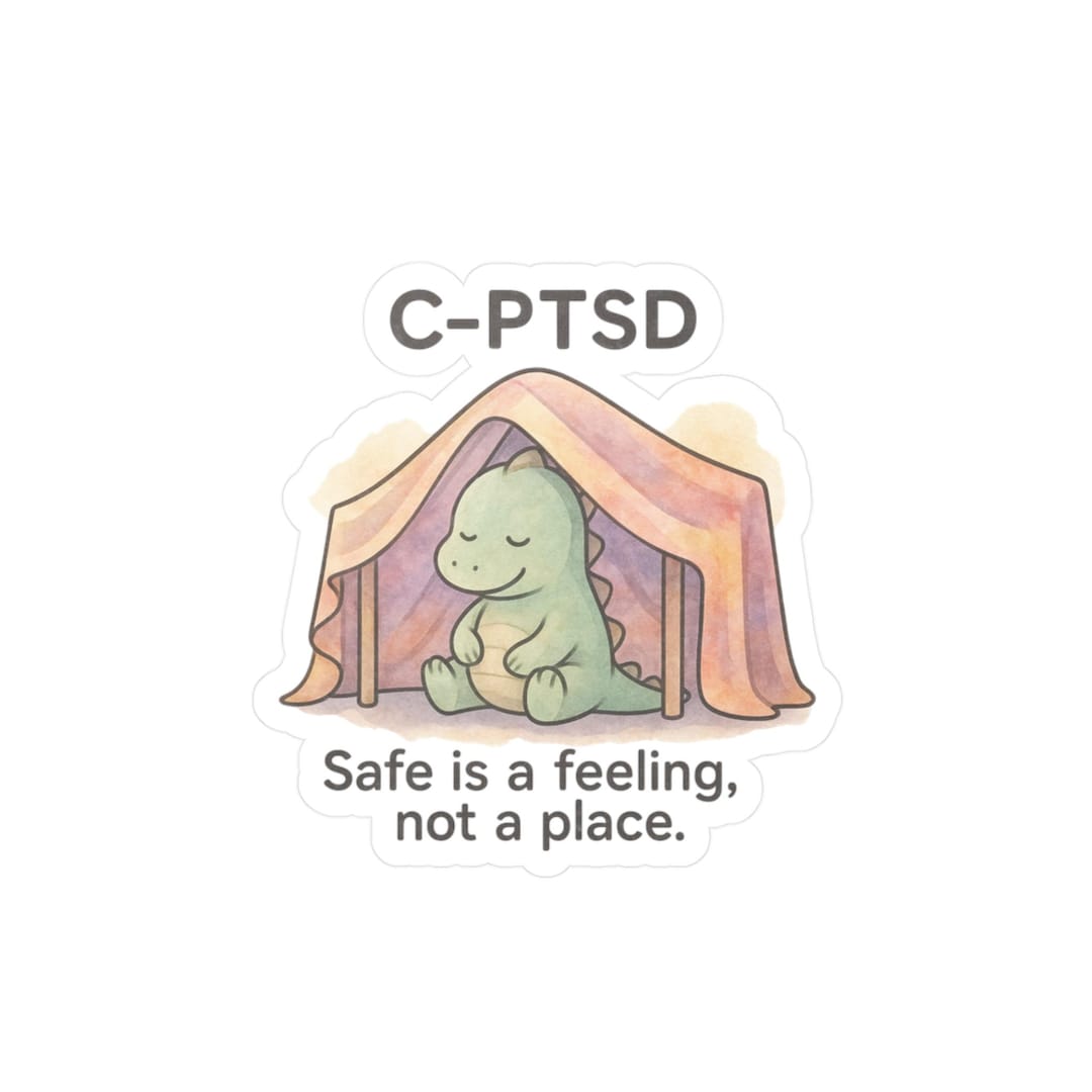 C-PTSD Dinosaur Vinyl Decal: Mental Health Awareness Sticker - Etsy
