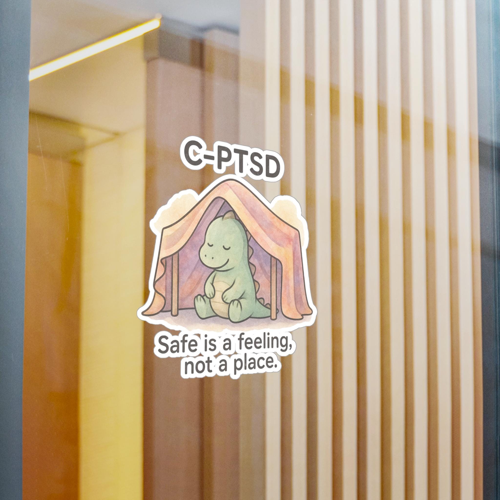 C-PTSD Dinosaur Vinyl Decal: Mental Health Awareness Sticker - Etsy