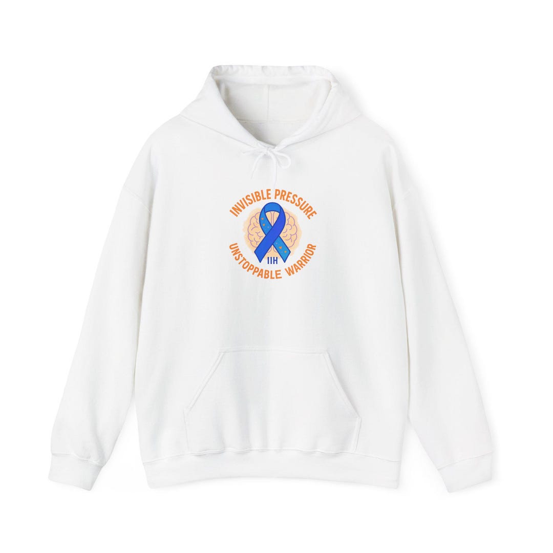 Iih Ribbon Color IIH Invisible Pressure Blue Ribbon Design Hoodie | Chronic Illness ...