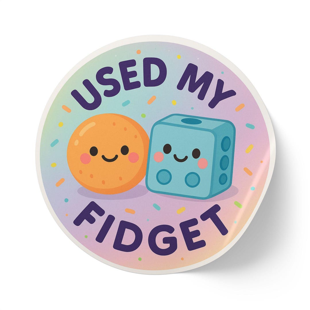 Fidget Sticker Roll: Focus Tool, Self-regulation Reward - Teacher ...