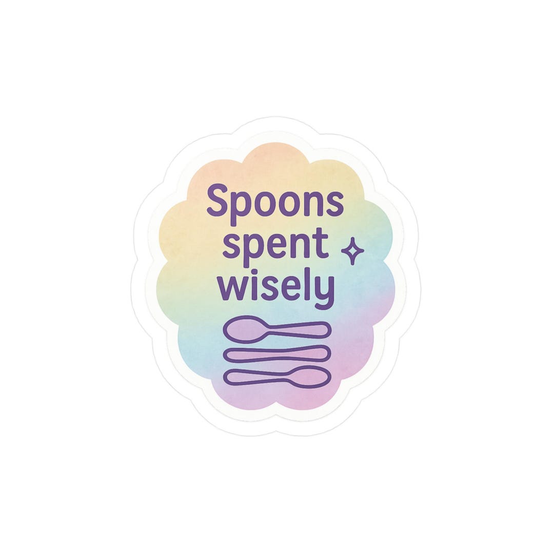 Spoon Inside Sticker Inspirational Spoons Vinyl Sticker: Colorful Decorative Art - Etsy