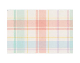 Pastel Checkered Gift Wrap: Chic Holiday Wrapping Paper