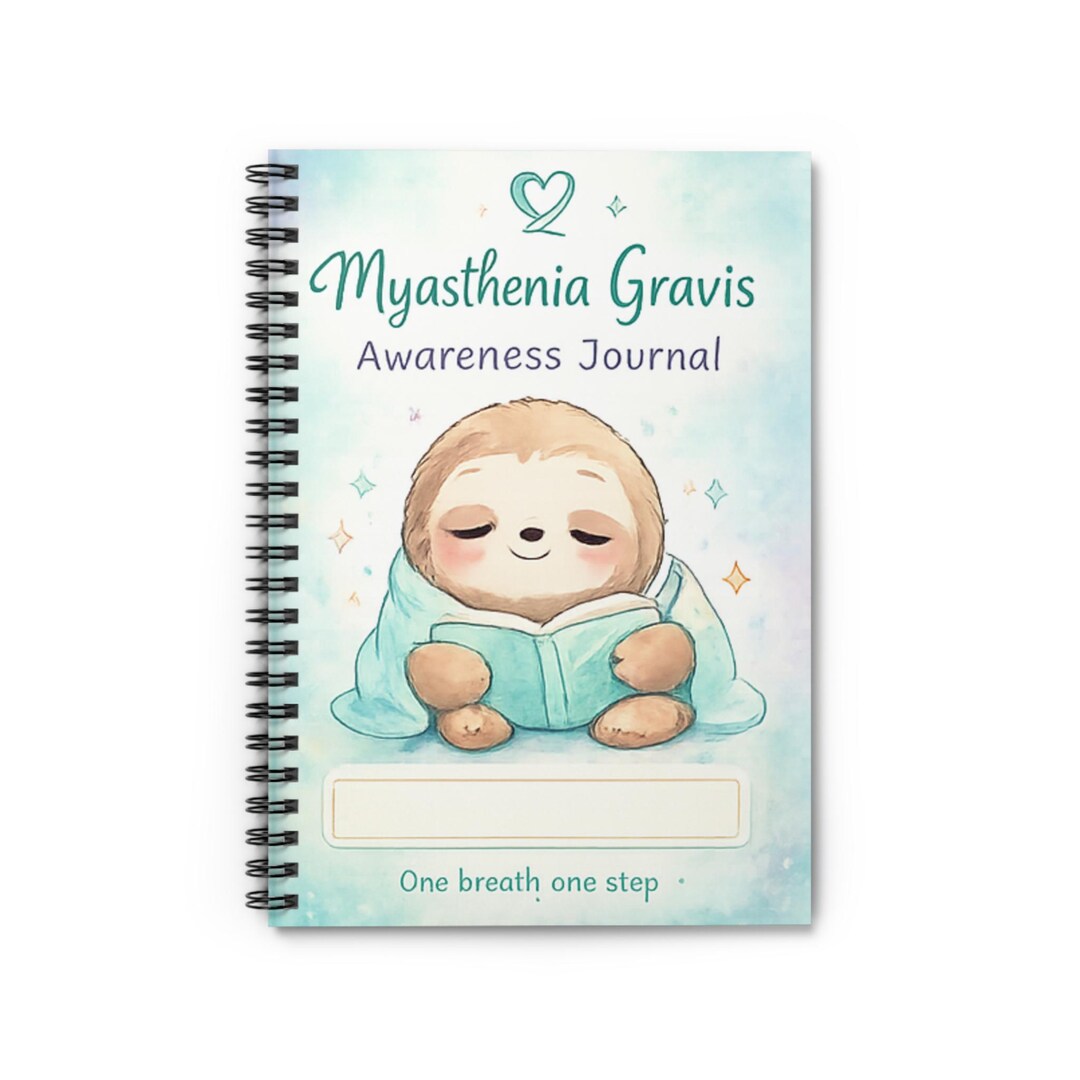 Sloth Journal Myasthenia Gravis Awareness Sloth Journal, Spiral Notebook - Etsy