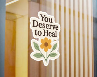 Mental Health Quote Vinyl Decal: Self-Care Sticker