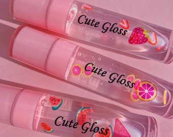 FRUIT GLOSS TRIO - Clear lip-gloss natural gift set