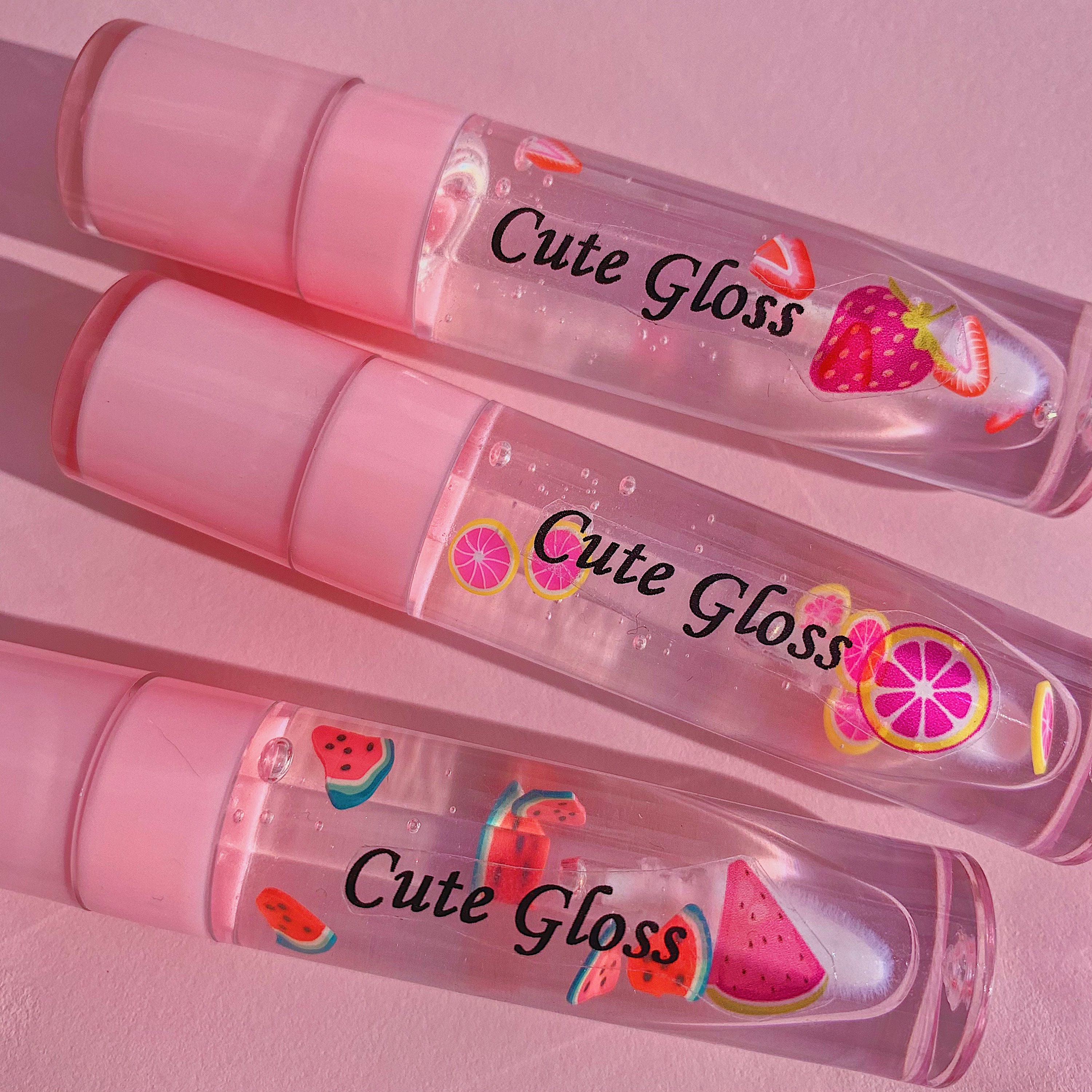 FRUIT GLOSS TRIO - Clear lip-gloss natural gift set