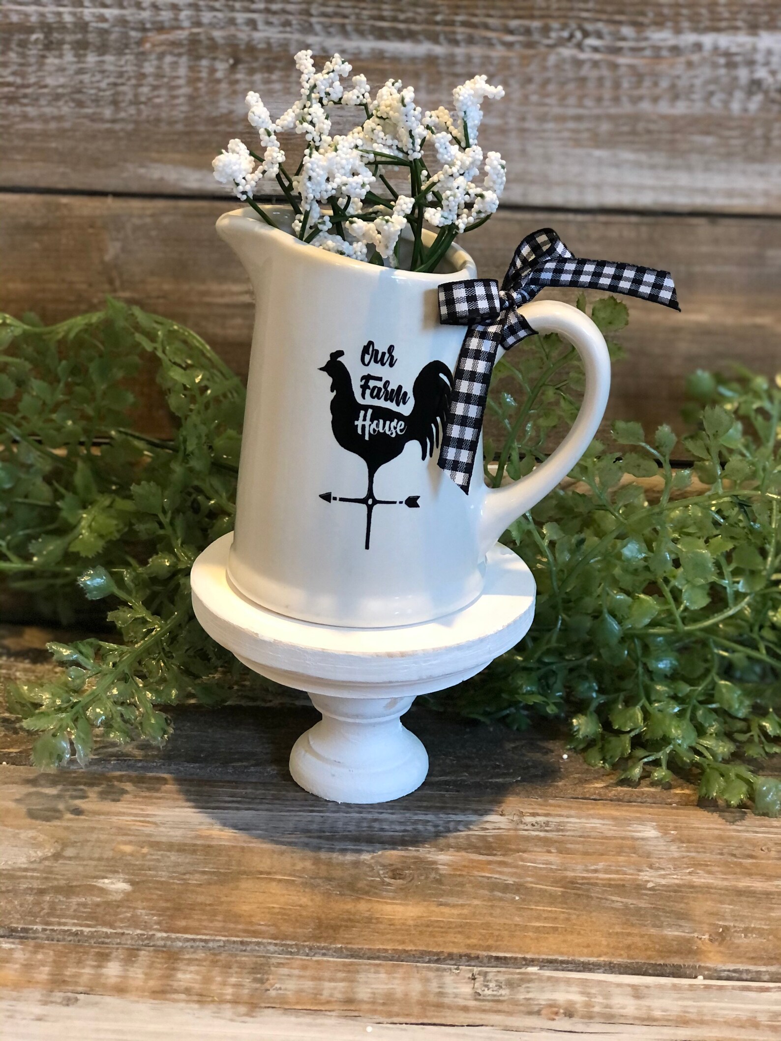 Mini Pitcher Pitcher Flower Vase Creamer Pitcher Farmhouse Etsy