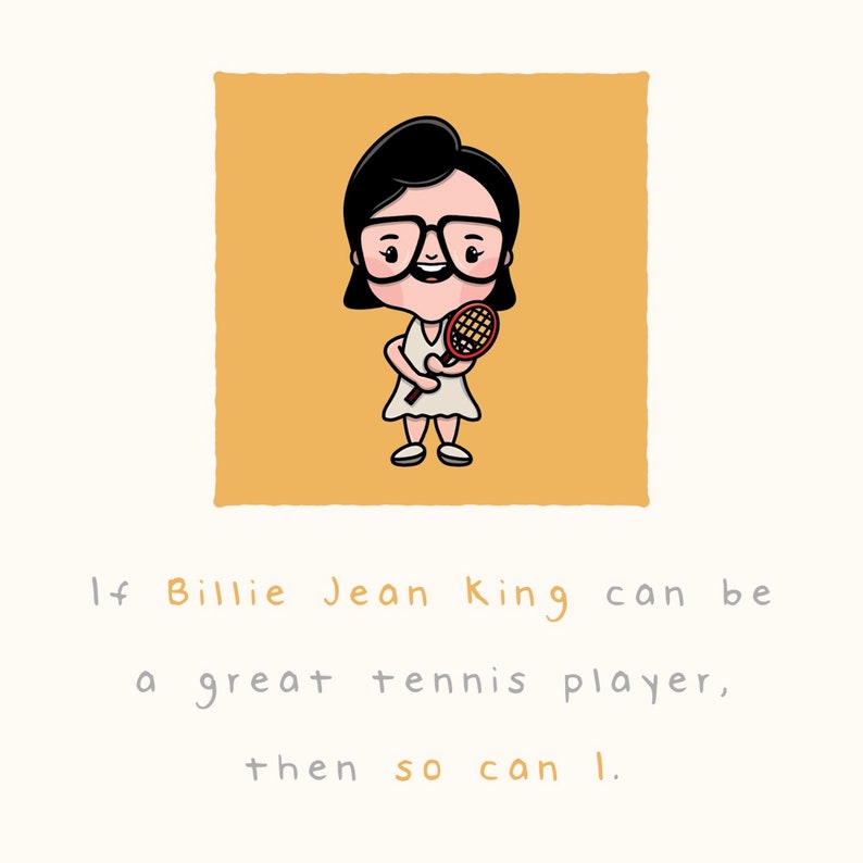Billie Jean King Feminist Poster the Future is Female Etsy
