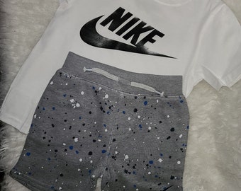 nike tube top and shorts set