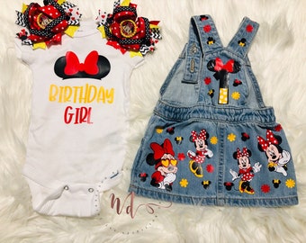overall minnie mouse