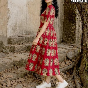 Unique Face Print Dress, Red Indian Midi Dress, Kalamkari Cotton Dress, Boho Casual Wear Women
kalamkari dress
indian midi dress
red cotton dress
boho dress women
ethnic dress india
printed midi dress
summer cotton dress
bohemian outfit
handmade dress
festival dress women
casual ethnic wear
indo western dress
unique print dress
kalamkari dress
red midi dress
boho dress
cotton dress
ethnic dress
summer dress
indo western
printed dress
handmade dress
festival dress
casual wear
women dress