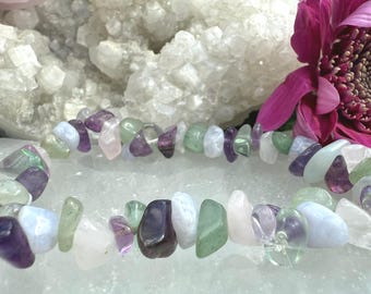 Pulseira de Cristal Calmante: Joias Artesanais com Pedras Preciosas para Paz Interior