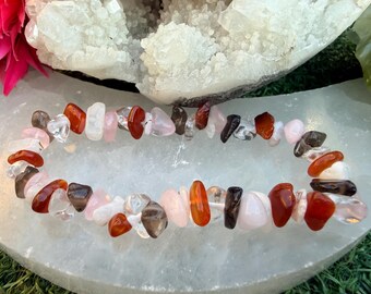 Pulseira de Cura com Cristais de Câncer | Intuição • Equilíbrio Emocional • Proteção • Amor-próprio