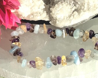 Pulseira de Cura com Cristal de Sagitário | Aventura • Otimismo • Equilíbrio • Crescimento