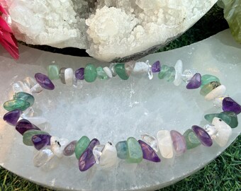 Pulseira de cura com cristal de Virgem | Clareza • Foco • Aterramento • Autoconfiança