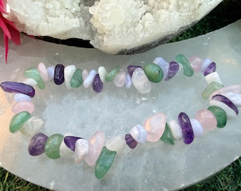 Pulseira de cura com cristais de Libra | Equilíbrio • Harmonia • Amor-próprio • Clareza