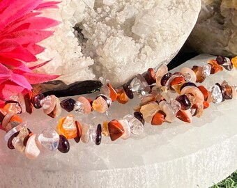 Pulseira de cura com cristais de Áries | Coragem • Confiança • Motivação • Equilíbrio