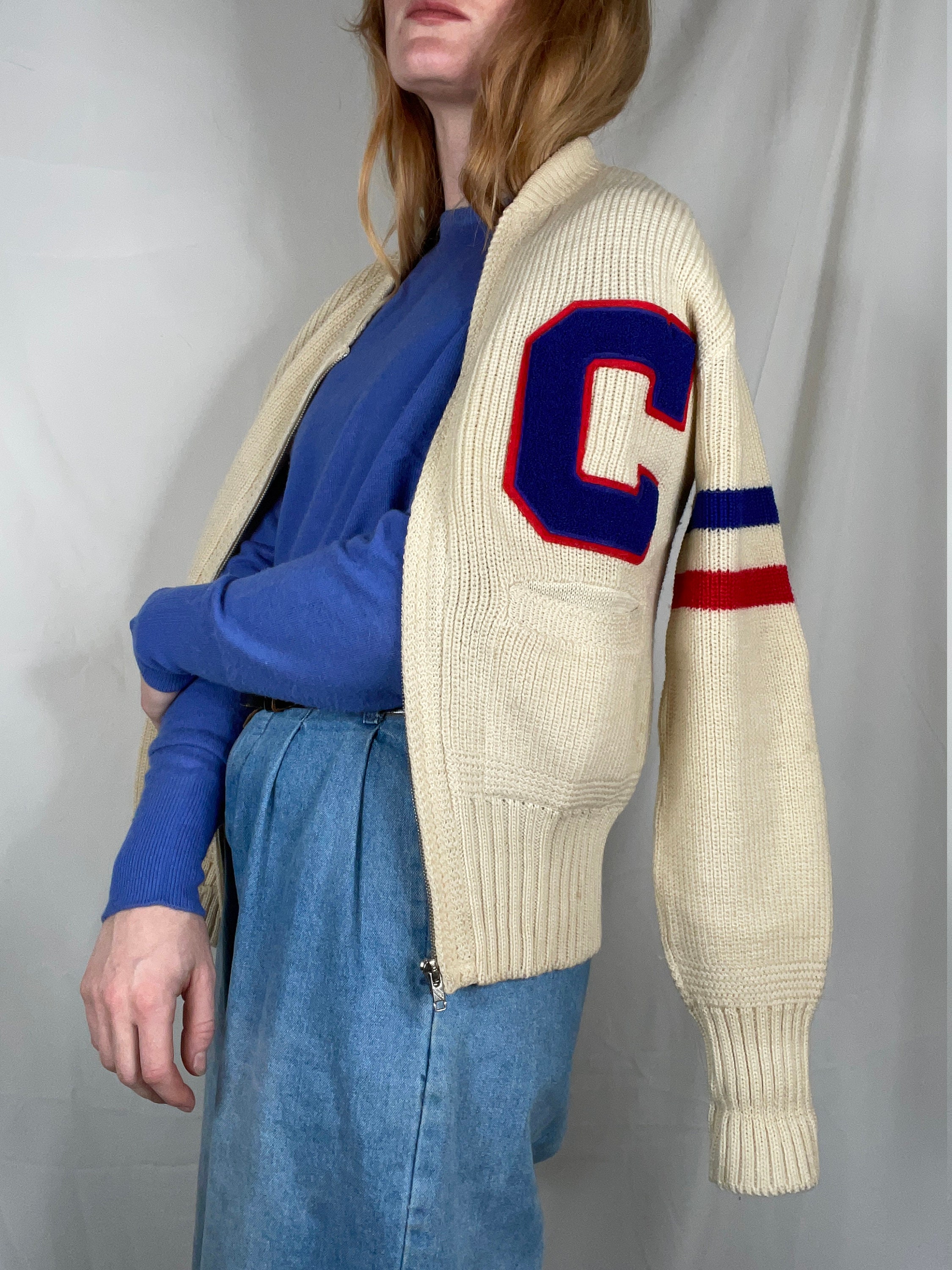 Vintage Letter Sweater Made in Calgary AB c Etsy Australia