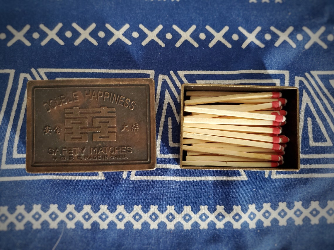 Unique Antique Brass Chinese Matchbox / Match Box Etsy