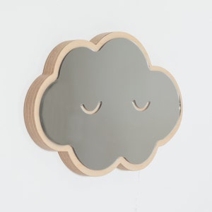 Specchio a forma di nuvola per la cameretta dei bambini – Decorazione da parete per la cameretta dei bambini – Specchio acrilico – Graziosa decorazione da parete per la cameretta dei bambini – Decorazione minimalista per bambini