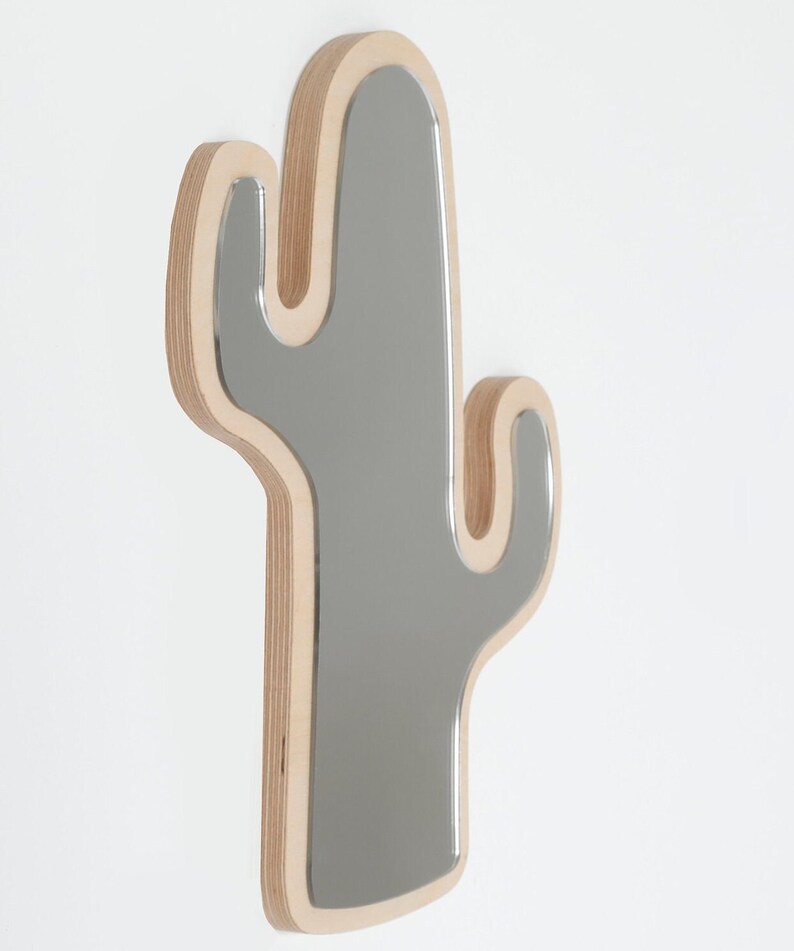 cactus acrylic mirror, kids room wall decor, nursery wall mirror, boho nursery decor, plant theme mirror, desert room decor, montessori room decor, baby room wall art, botanical kids decor, modern acrylic mirror, cute nursery mirror, green cactus decor, scandinavian kids room
