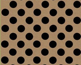 Printed Kraft Paper Gift Wrap Pack 1 Roll - 2M - Botanical Spot Black