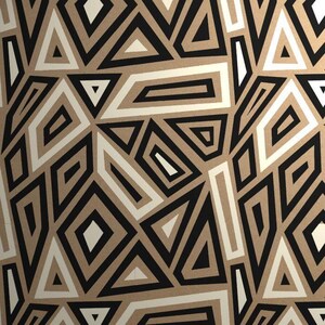Kraft Paper Gift Wrap Pack 1 Roll - 2M - Geo Shards Design