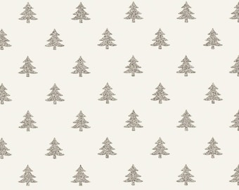 Printed Kraft Paper Gift Wrap Pack 1 Roll - 2M - Bio-Glitter Gold Christmas Tree