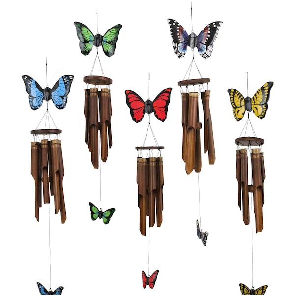 Butterfly Bamboo Wind Chime