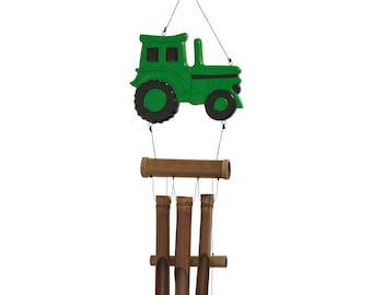 Details about    JOHN DEERE TRACTOR WIND CHIME poly resin parts deer farm home house decor green 