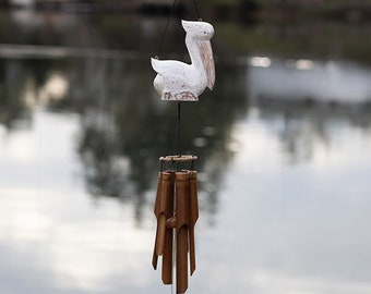 Pelican Bamboo Wind Chime