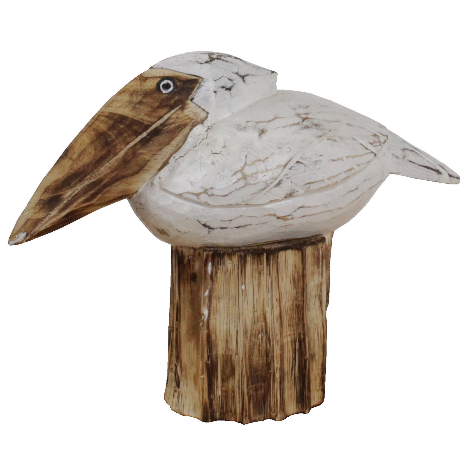 Standing Pelican Wood Carvings Etsy