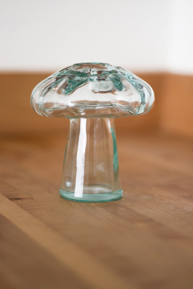 Small Handblown Mushroom Vase Large