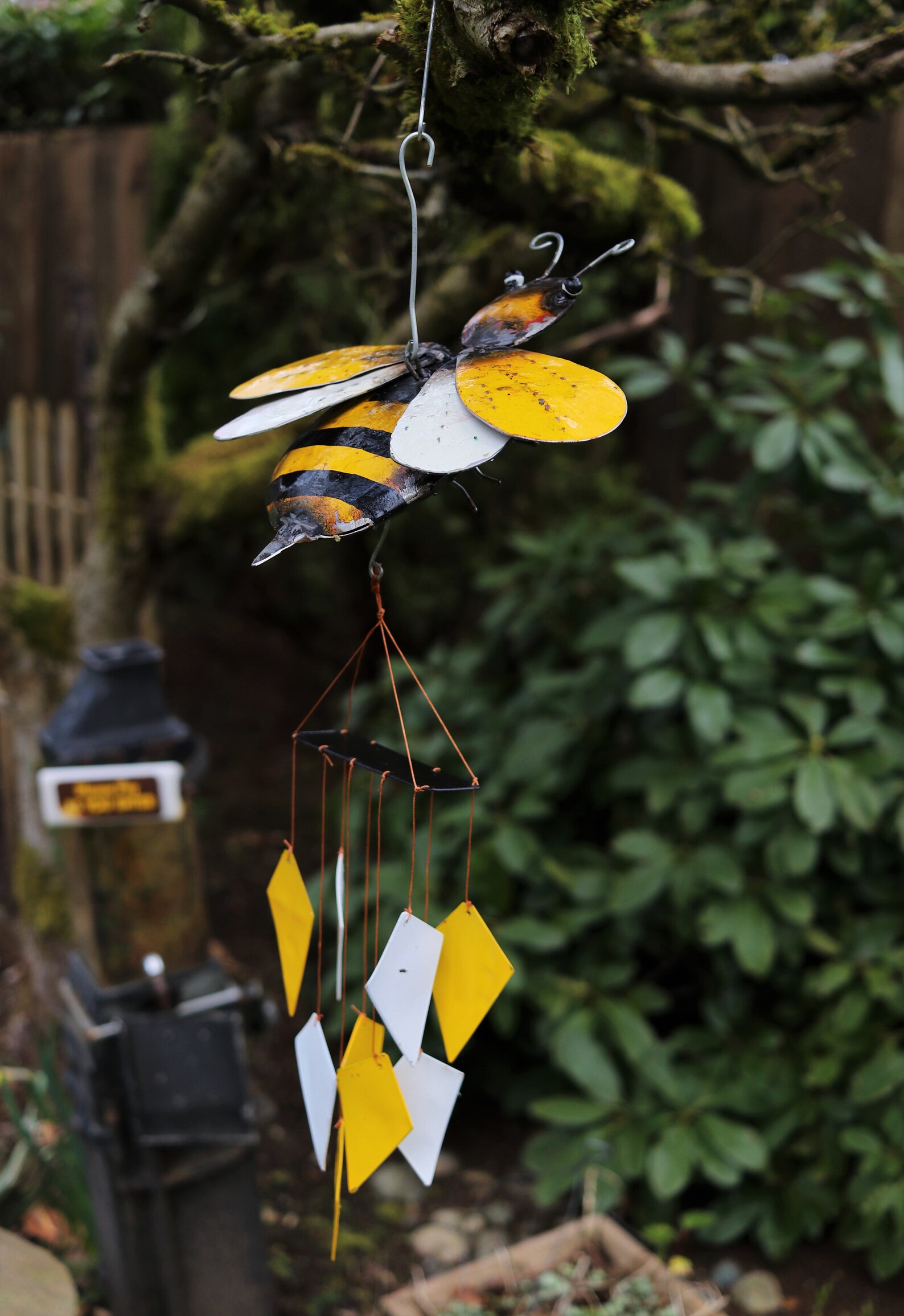 Honey Bee Upcycled Oil Drum Wind Chime Etsy