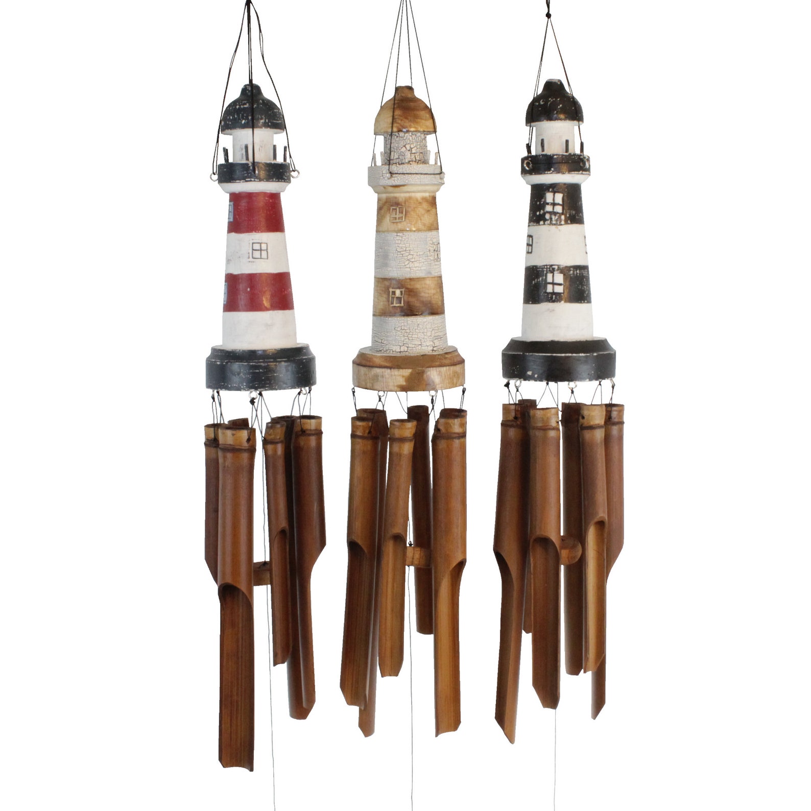 Lighthouse Bamboo Wind Chime 12 Cohasset Gifts & Etsy