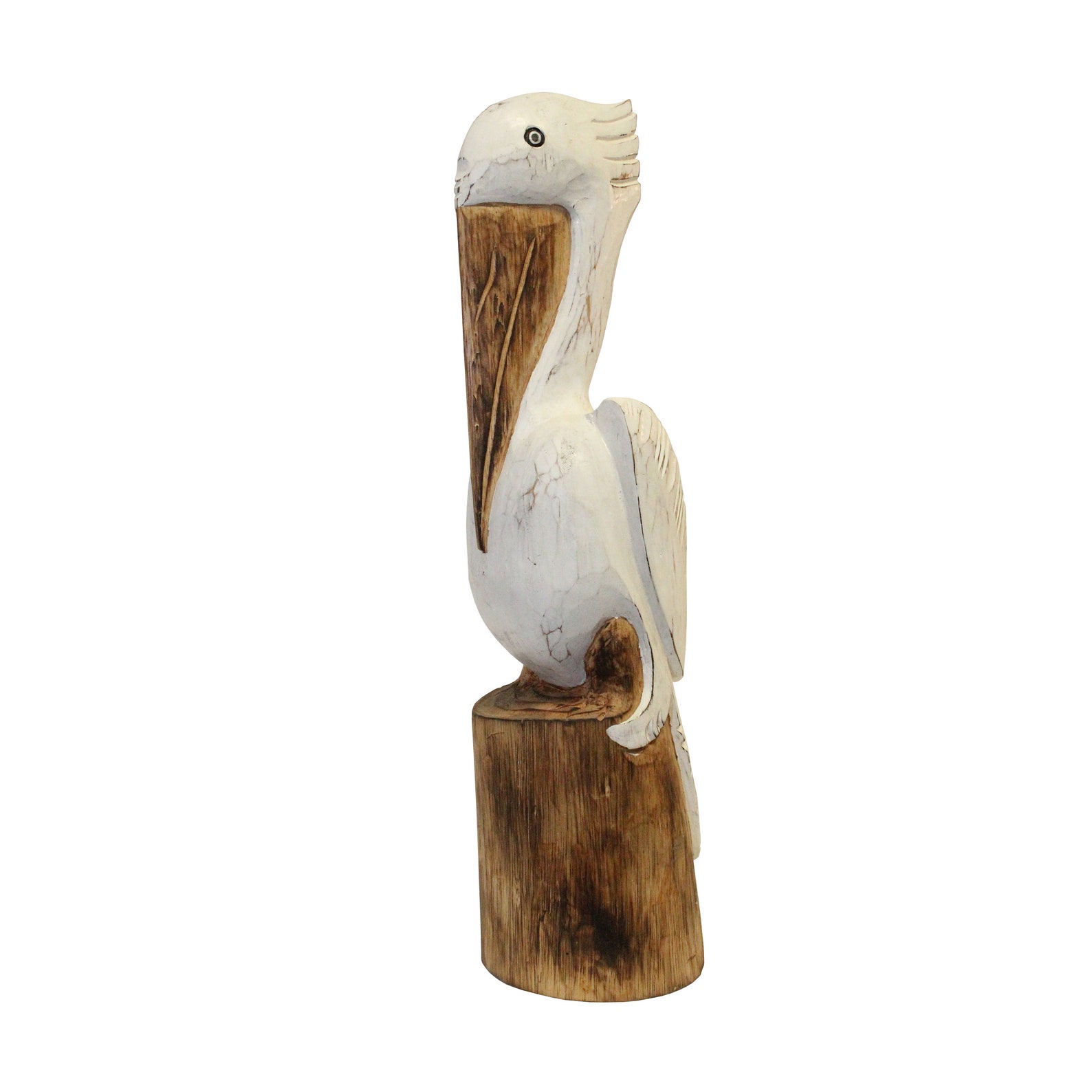 Medium 20 Pelican Wood Carving Etsy