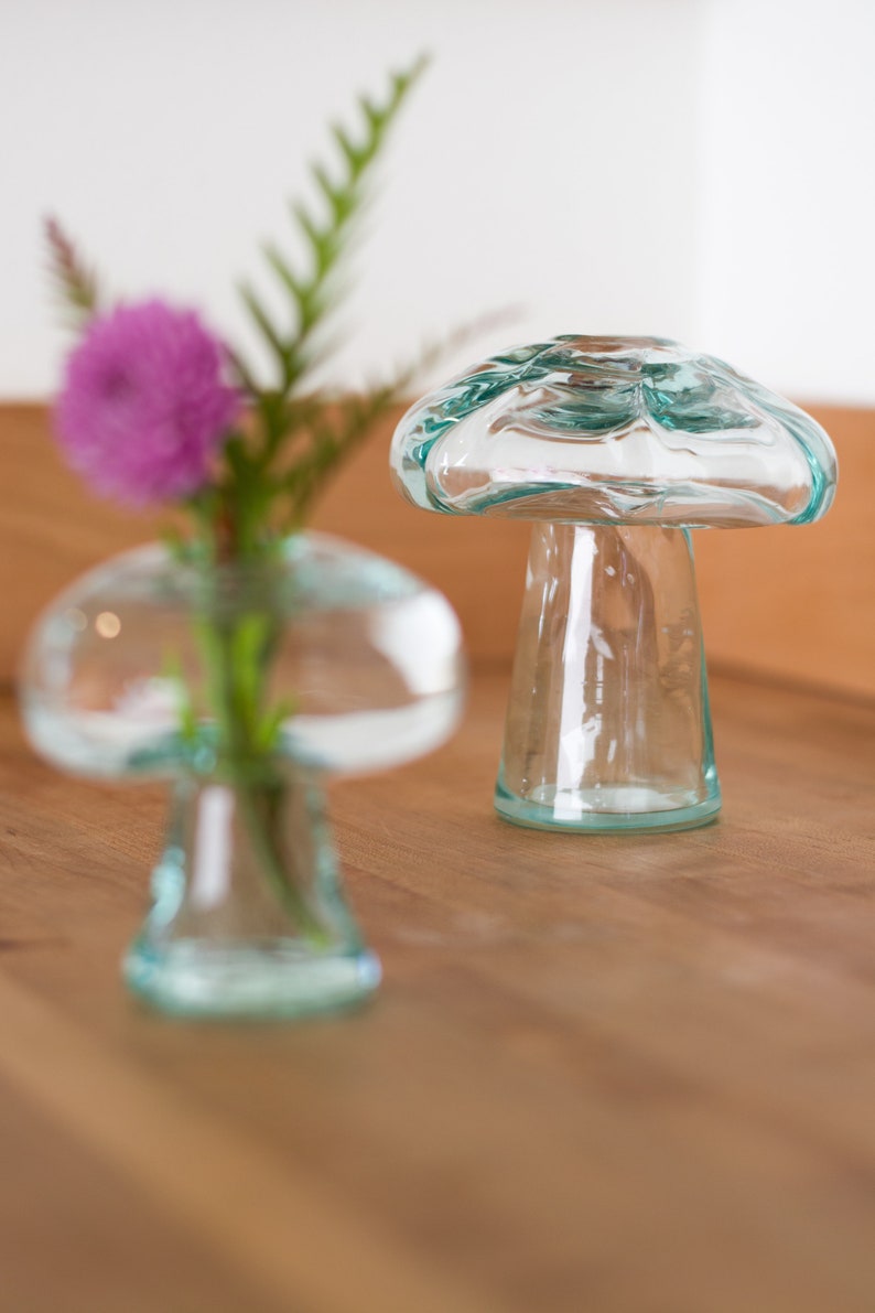 Small Handblown Mushroom Vase afbeelding 5