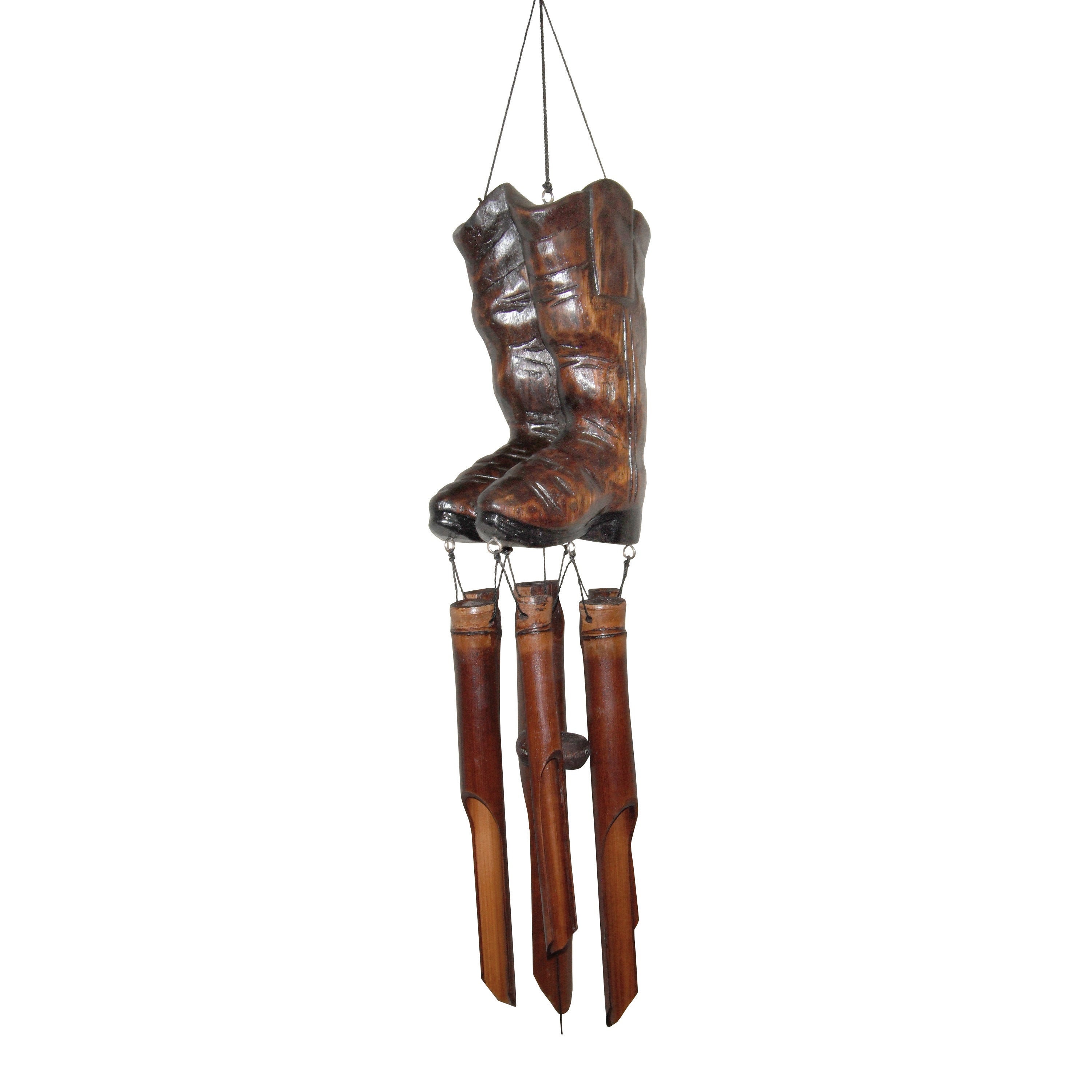 Cowboy Boots Bamboo Wind Chime - Etsy