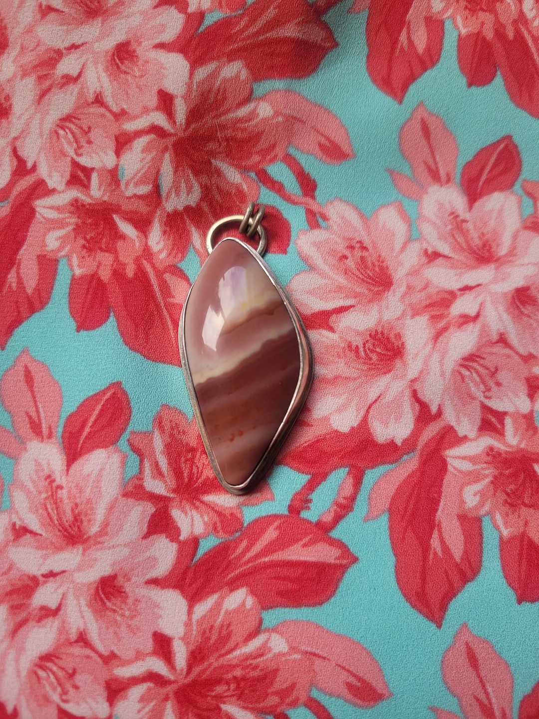 Candy Rock Rhyolite Pendant - Etsy UK