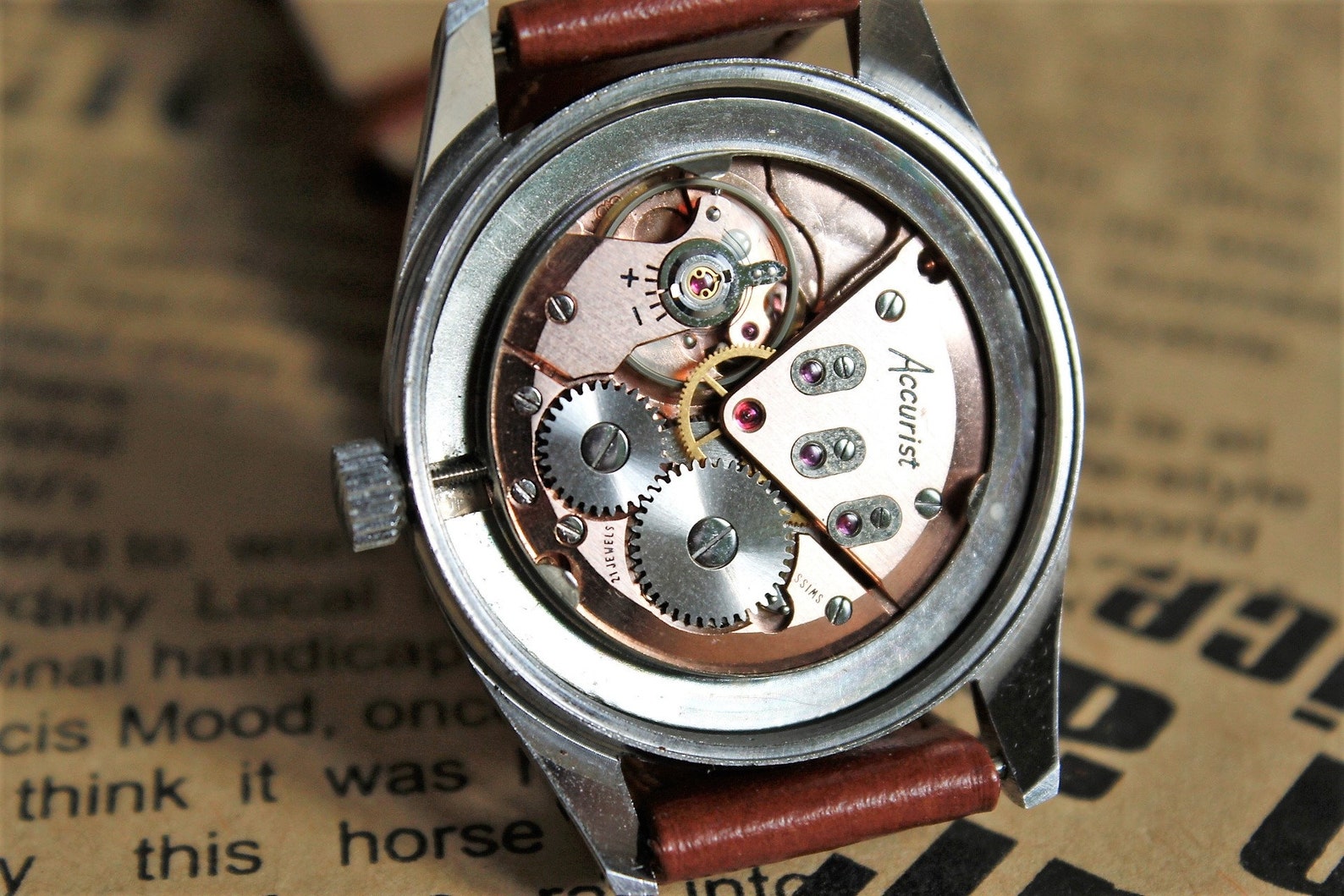 Vintage SWISS Mens Watch ACCURIST Mens Watch Etsy