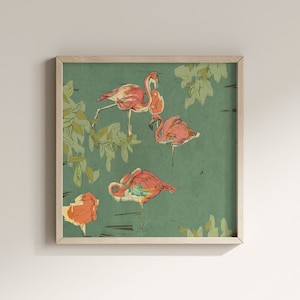 Flamingo art print