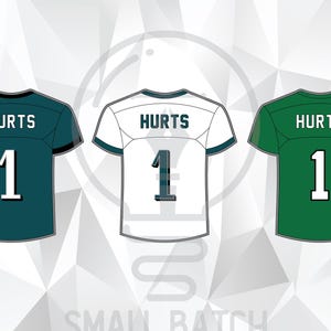 Jalen Hurts Football Jersey #1: SVG PNG AI Files (Digital Download)