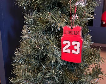 Chicago Bulls - Wooden Jersey Ornaments (Choose Player)