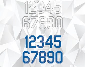 Los Angeles Baseball Jersey Numbers: SVG, PNG, AI Files (Digital Download)