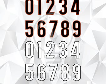 Cincinnati Football Jersey Numbers: SVG, PNG, AI Files (Digital Download)