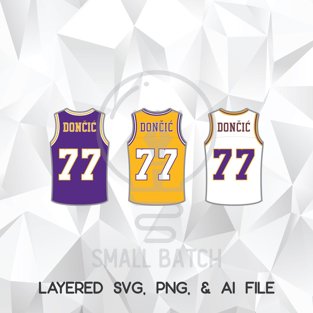 Luka Doncic Basketball Jersey #77: SVG, PNG, & AI Files - Etsy