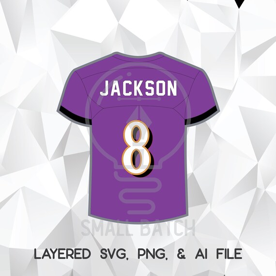 lamar jackson jersey purple and gold